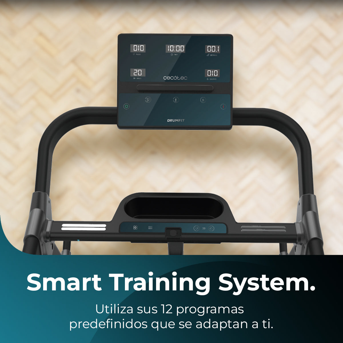 Cecotec DrumFit WayHome 1800 Runner Sprint Cinta de Correr 1 a 18 km por hora con Multiestación y Pantalla Táctil