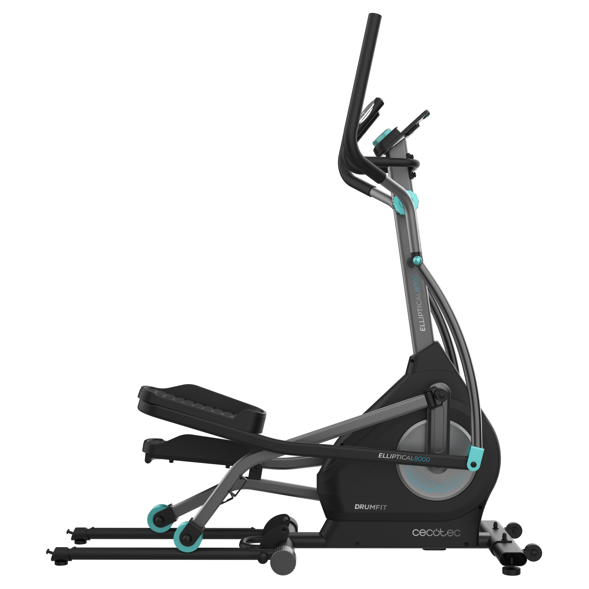 Cecotec Drumfit Elliptical 8000 Motor Pro Con Volante de Inercia 8 kg Resistencia Ajustable Kinomap