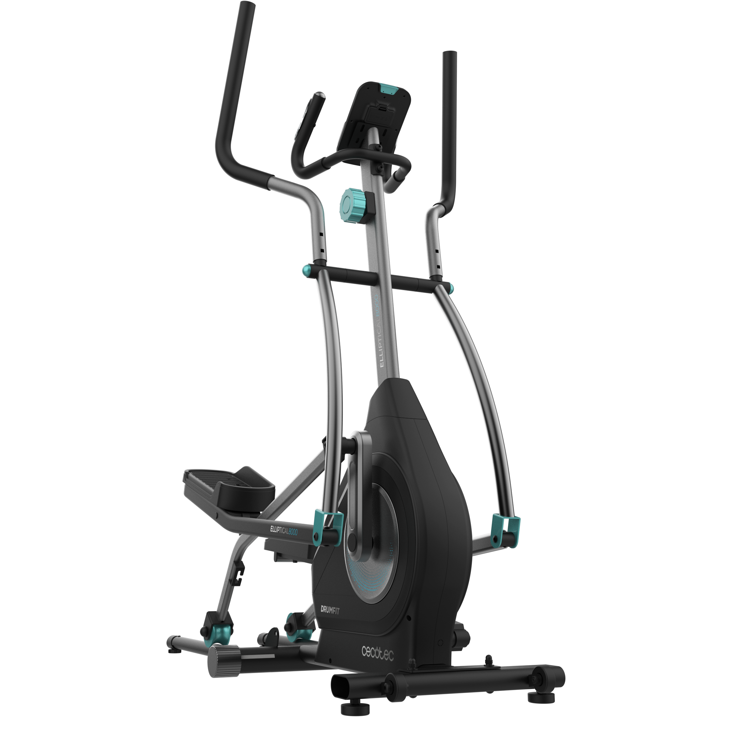 Cecotec Drumfit Elliptical 8000 Motor Pro Con Volante de Inercia 8 kg Resistencia Ajustable Kinomap