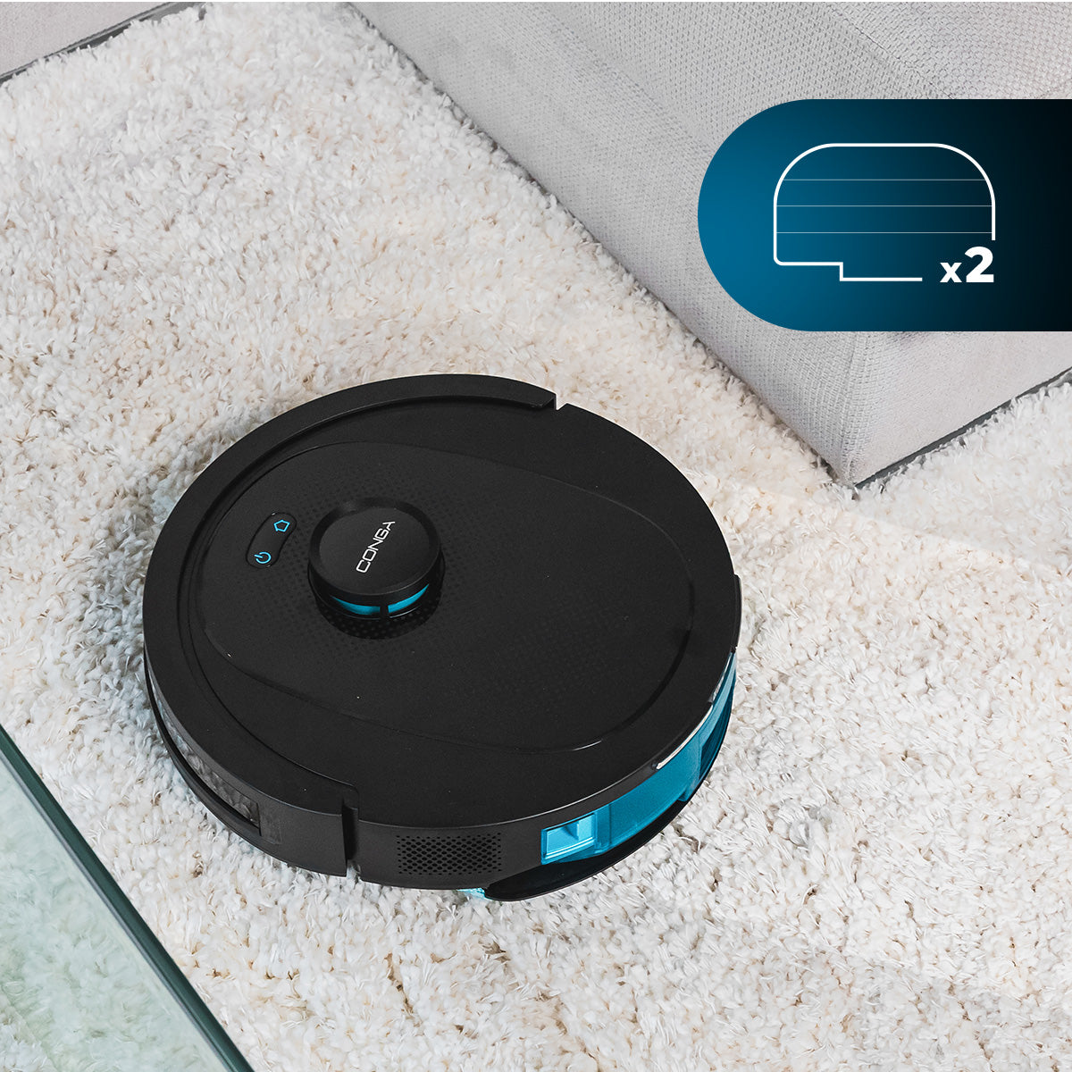 Cecotec Conga 8490 Ultimate Ultra Power Robot Aspirador com Laser Mapeamento Interativo App 3.0