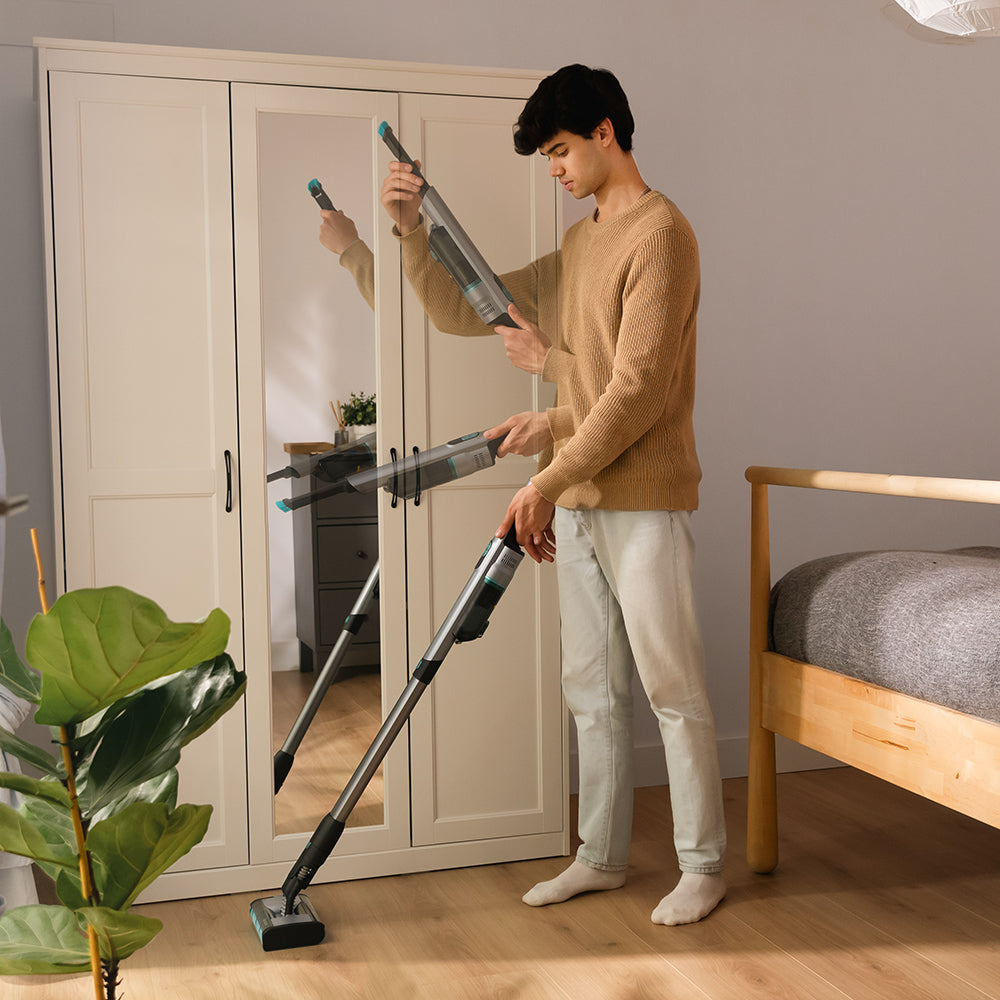 Cecotec Scoba 2100 Twice Aspirapolvere Scopa Omnidirezionale Ultraleggera 0,73 kg Motore Digitale Brushless ForceSonic