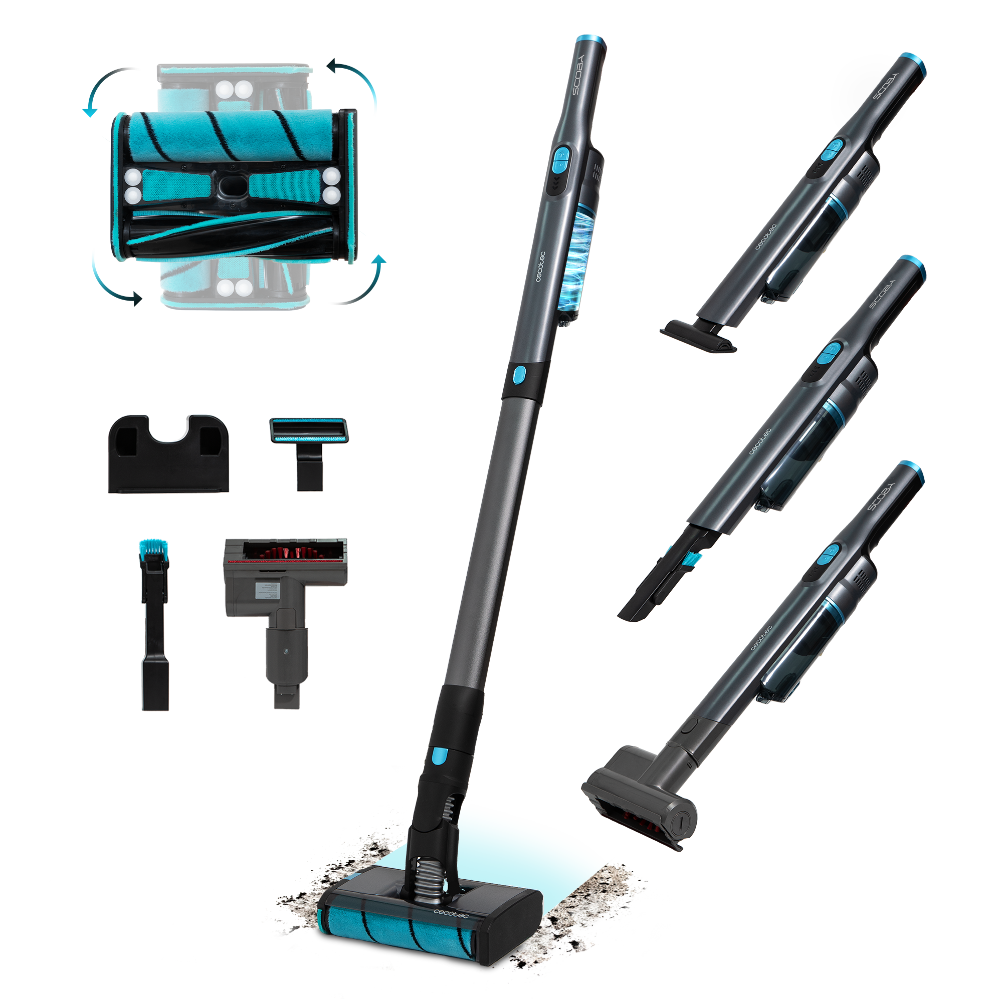 Aspirador Escoba Cecotec Scoba 2100 Twice Max