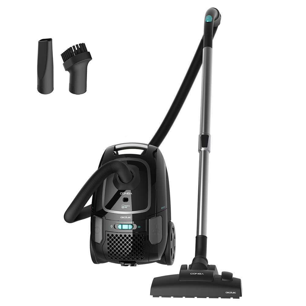 Cecotec Conga Powerbag 4000 XL Aspirapolvere Trineo con Sacco 4L 890W 7m Raggio Accessori