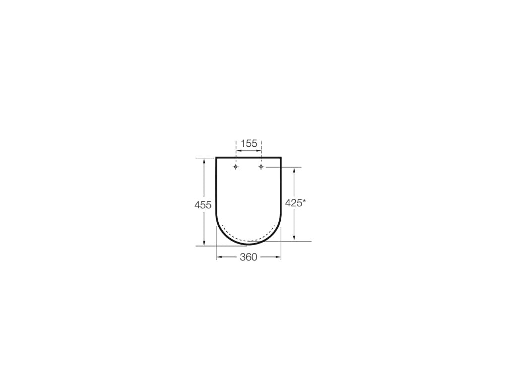 Roca - Tapa y asiento para inodoro Civic A801922004