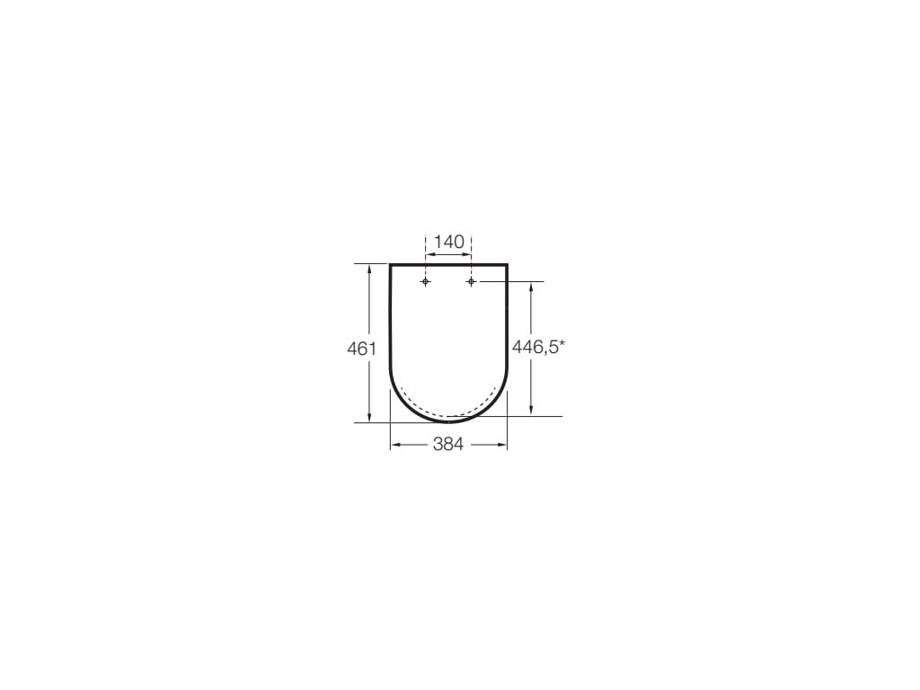 Roca - Tapa y asiento para inodoro Beyond A801B8200B