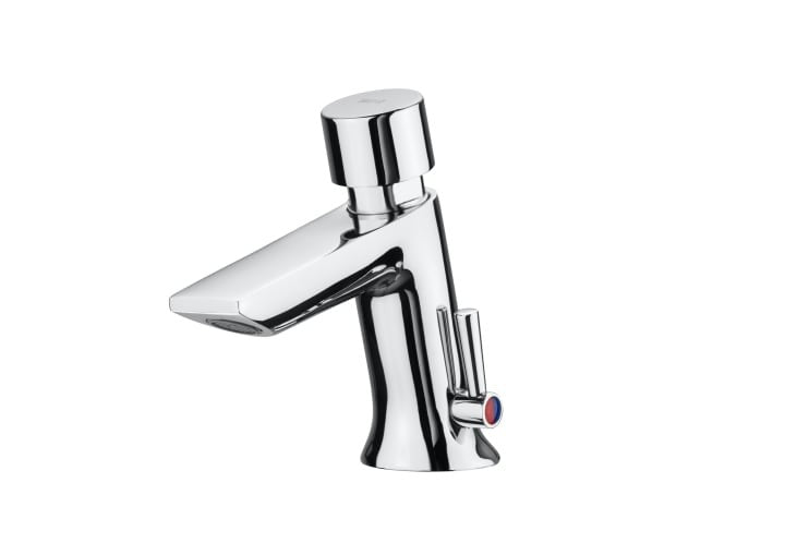 Roca - Tap monomando sink with button and cause limiter Instant A5A3177C00