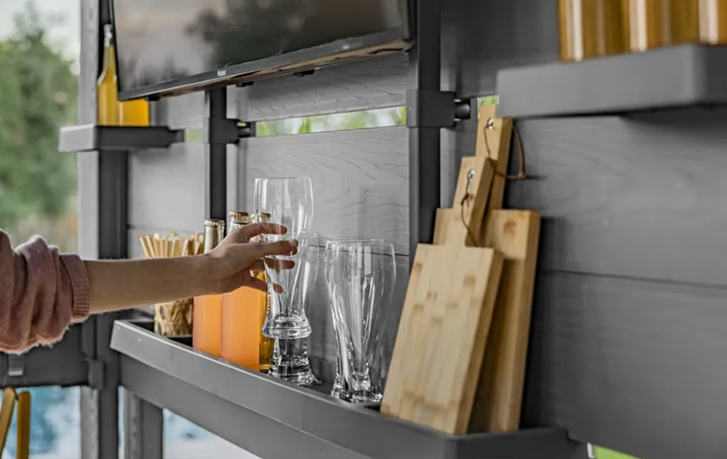 Keter - Bar de jardín Gazebo gris