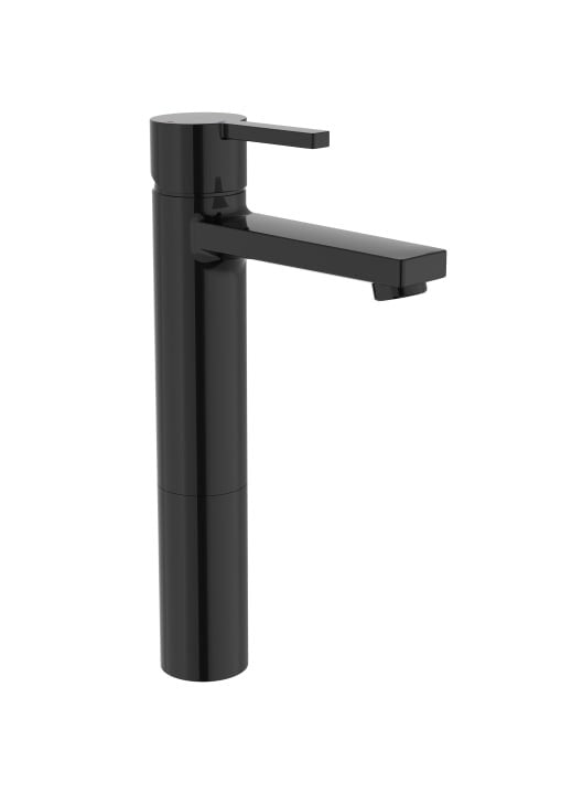 Roca - Grifo de lavabo alto en negro titanio con caño alto y cuerpo liso Naia A5A3B96CN0