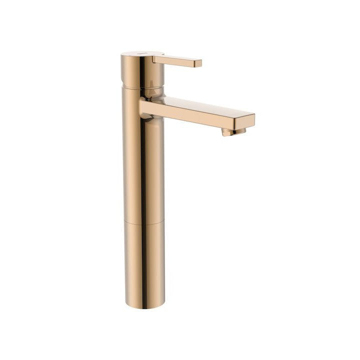 ROCA - WASH TAP IN ROZE GOUD MET HOGE PIJP EN Glad body NAIA A5A3B96RG0