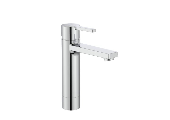 Roca - Mezclador monomando para lavabo con caño mezzo y cuerpo liso Naia A5A3D96C00