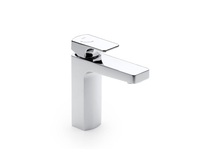 Roca - Mezclador monomando para lavabo con cuerpo liso y desagüe click-clack L90 A5A3F01C00