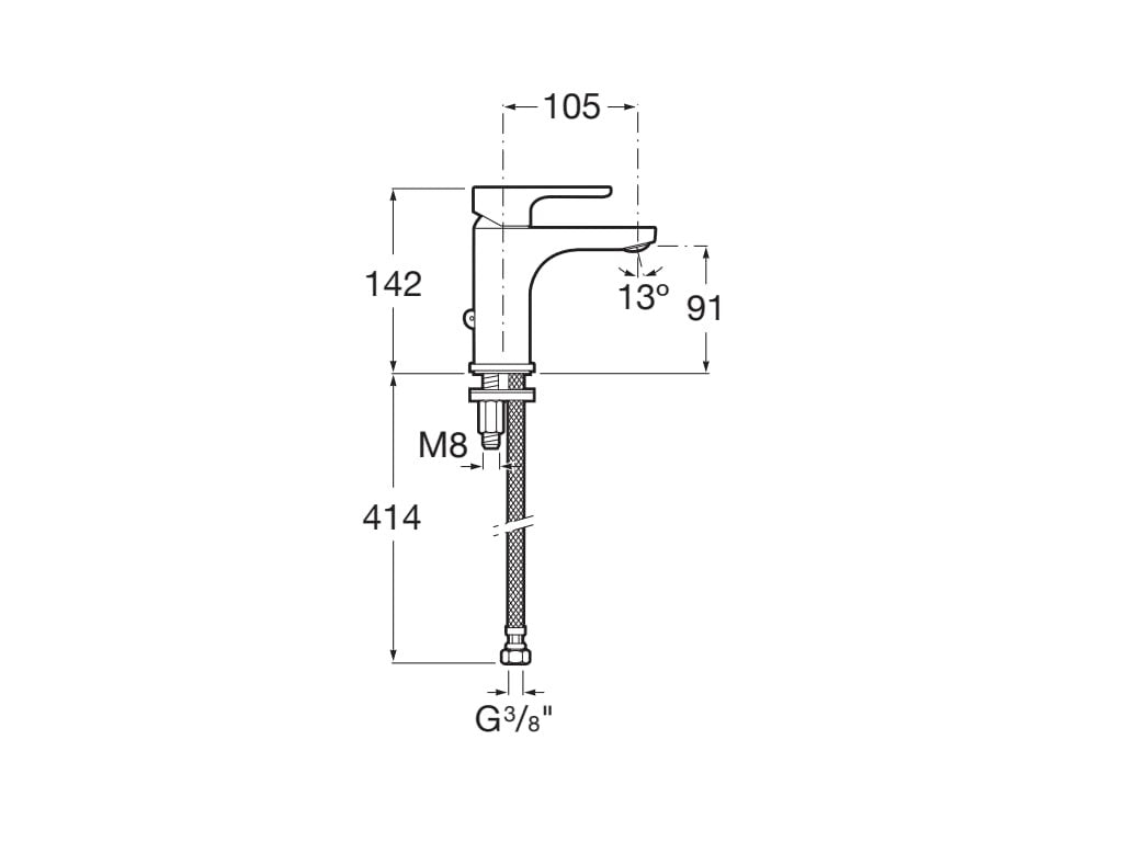 Roca - Grifo de lavabo L20 A5A3J09C00