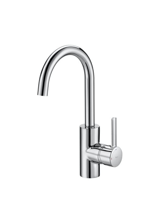 Roca - Grifo de lavabo con maneta lateral y desagüe automático Targa A5A4060C00