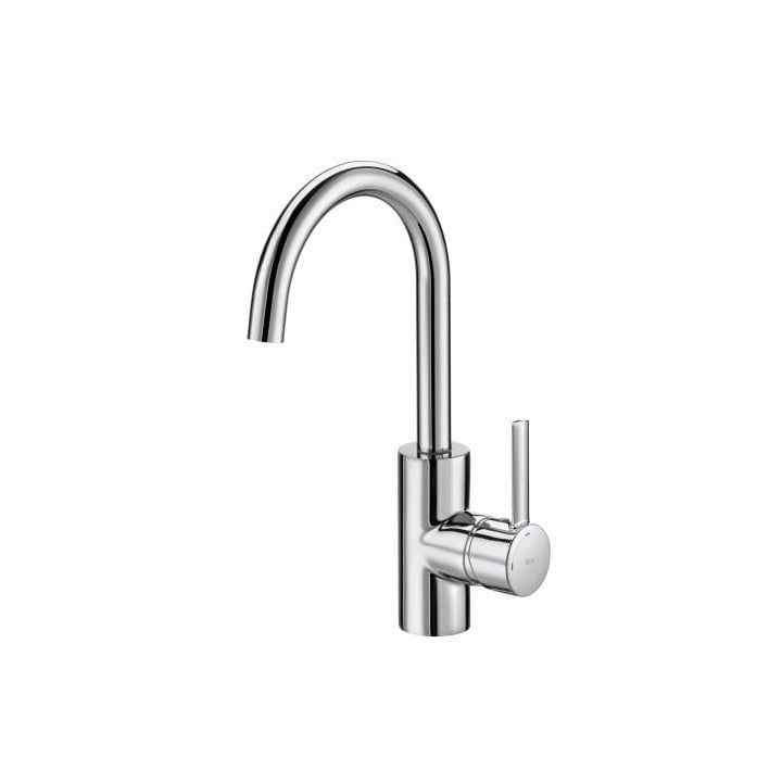 Roca - Grifo de lavabo con maneta lateral y desagüe automático Targa A5A4060C00