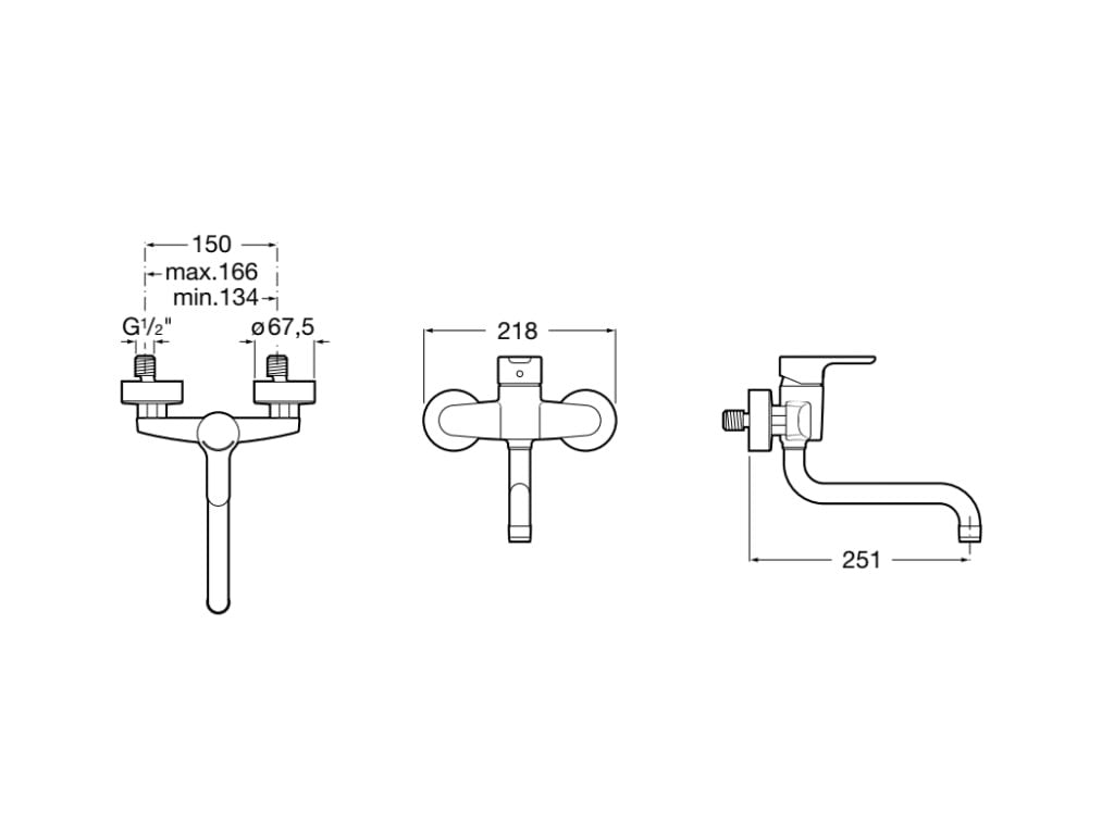 Roca - Grifo monomando cocina exterior L20 A5A7609C00