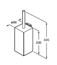 Roca - Escobillero de suelo Rubik A816852001