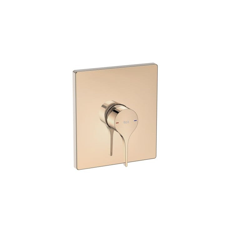 Roca - Rectangular shower tap Pink Gold Insignia A5A2B3arg0