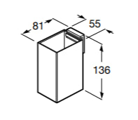 Roca - Portavaso de pared Rubik