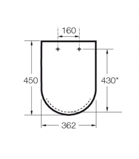 Roca - Asiento y tapa MERIDIAN-N Amortiguada A8012A200B