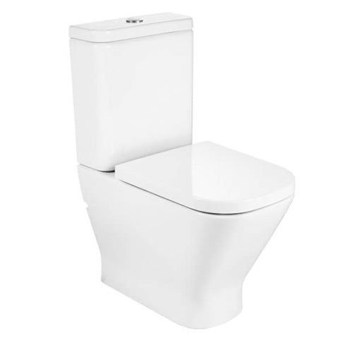 Roca - Komplet toilet Gap Square Compact ved væggen