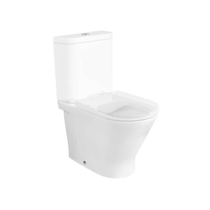 Roca - compleet toilet de opening ronde compacte tank zwart