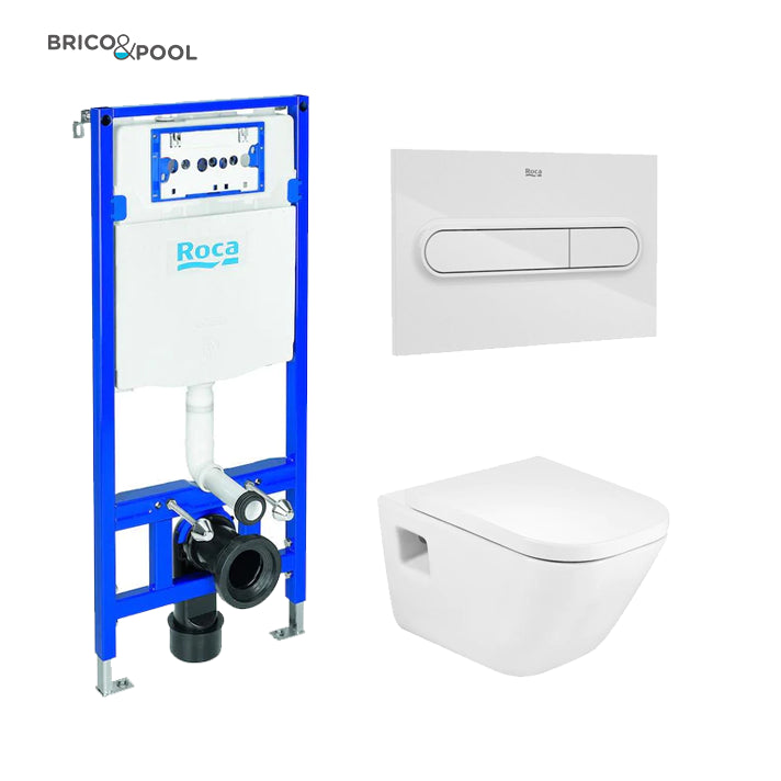 Roca - Full toilet The Gap Square Rimless suspended