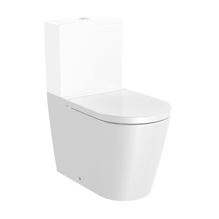 Roca - Inspira Round Rimless adosada a pared (blanco mate)