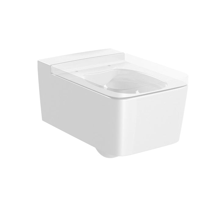 Roca - Inspira Square Rimless taza suspendida (Blanco Mate)