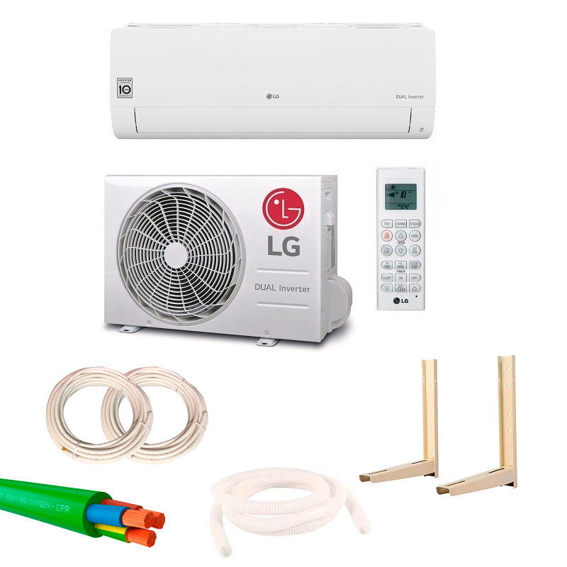 LG- Climatizzatore a parete split set 09 + Kit di installazione