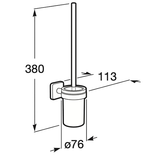 Roca - Escobillero de pared Victoria A816667001