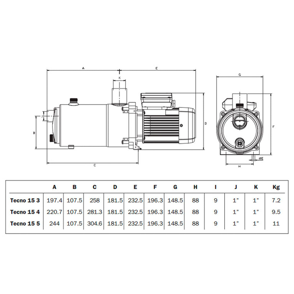 ESPA - Tecno Wasserpumpe 15