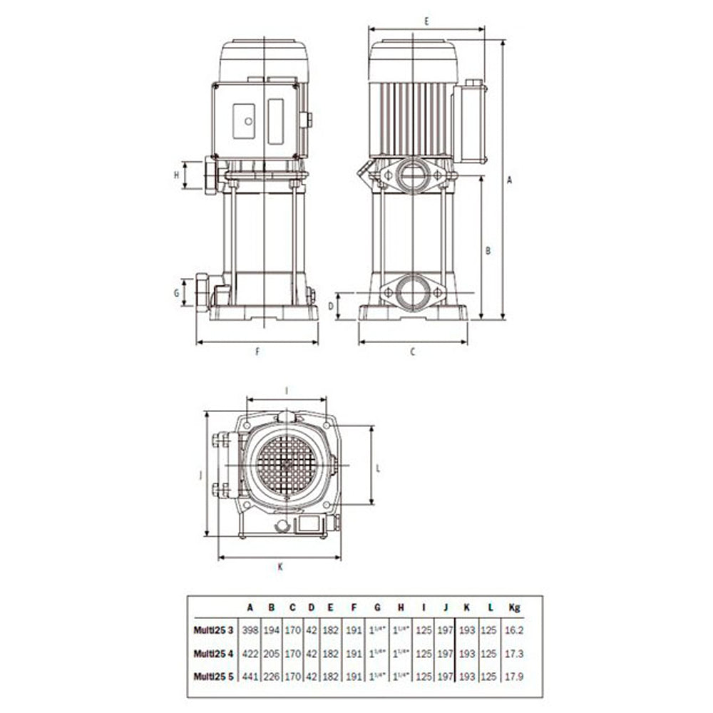 ESPA - Multi 25 Wasserpumpe