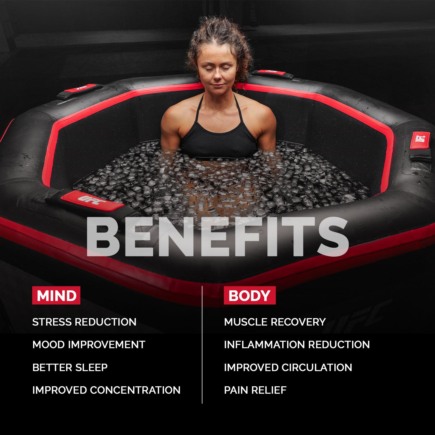 NetSpa - UFC Octagon IceBath baño de hielo portátil