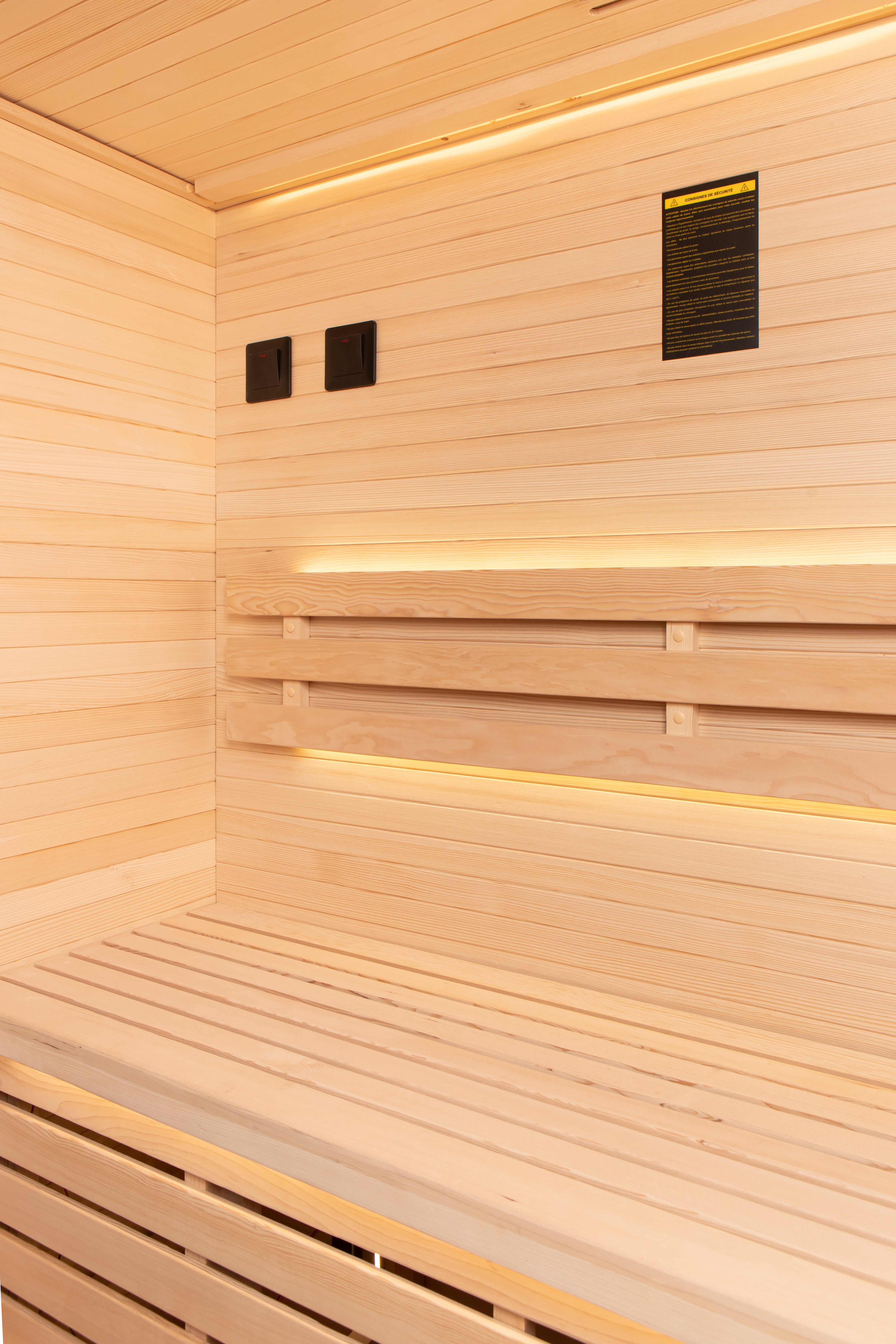 France Sauna - Sense 4,5kW Sauna d'angle traditionnel à vapeur