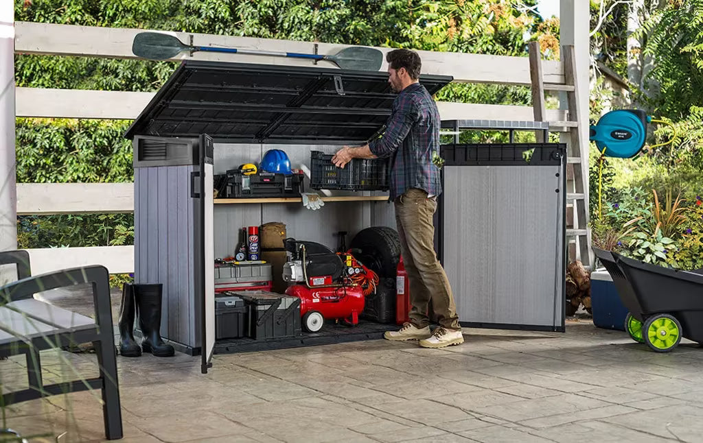 Keter - Cobertizo de exterior Store-It-Out Grande 1900L gris