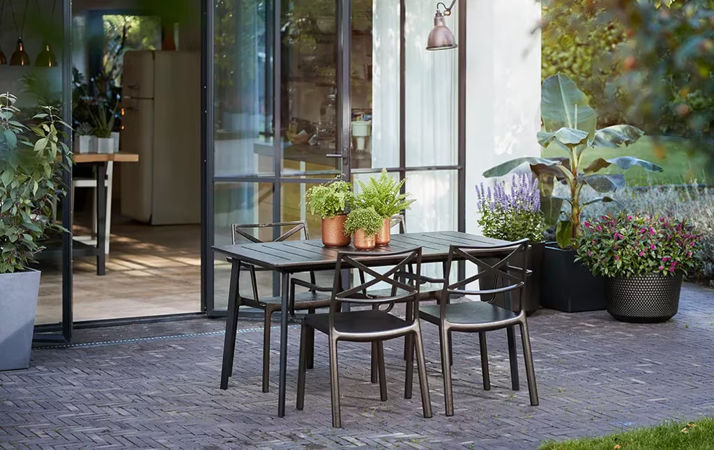 Keter - Ensemble d'extérieur Tarifa Lounge 4 places blanc