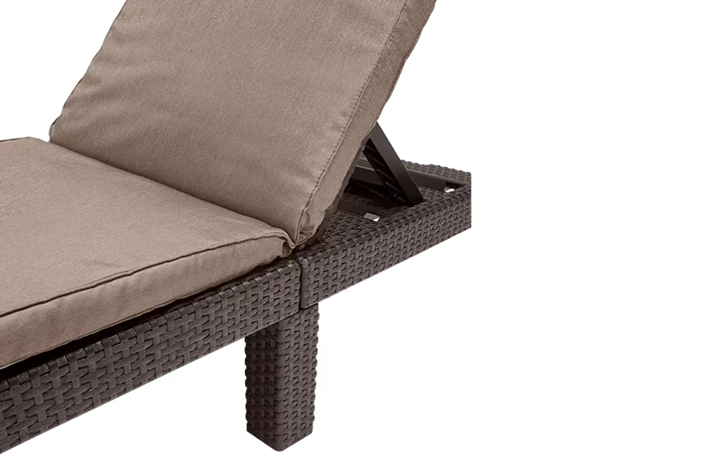 Keter - Tumbona de exterior Daytona Deluxe marrón