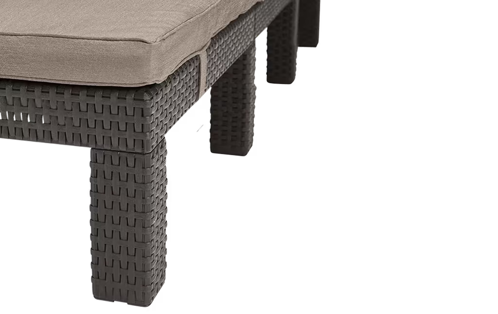 Keter - Tumbona de exterior Daytona Deluxe marrón