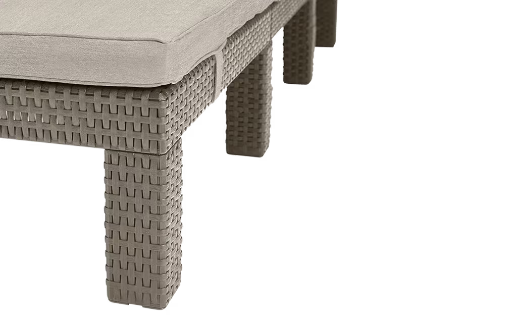 Keter - Tumbona de exterior Daytona Deluxe capuchino