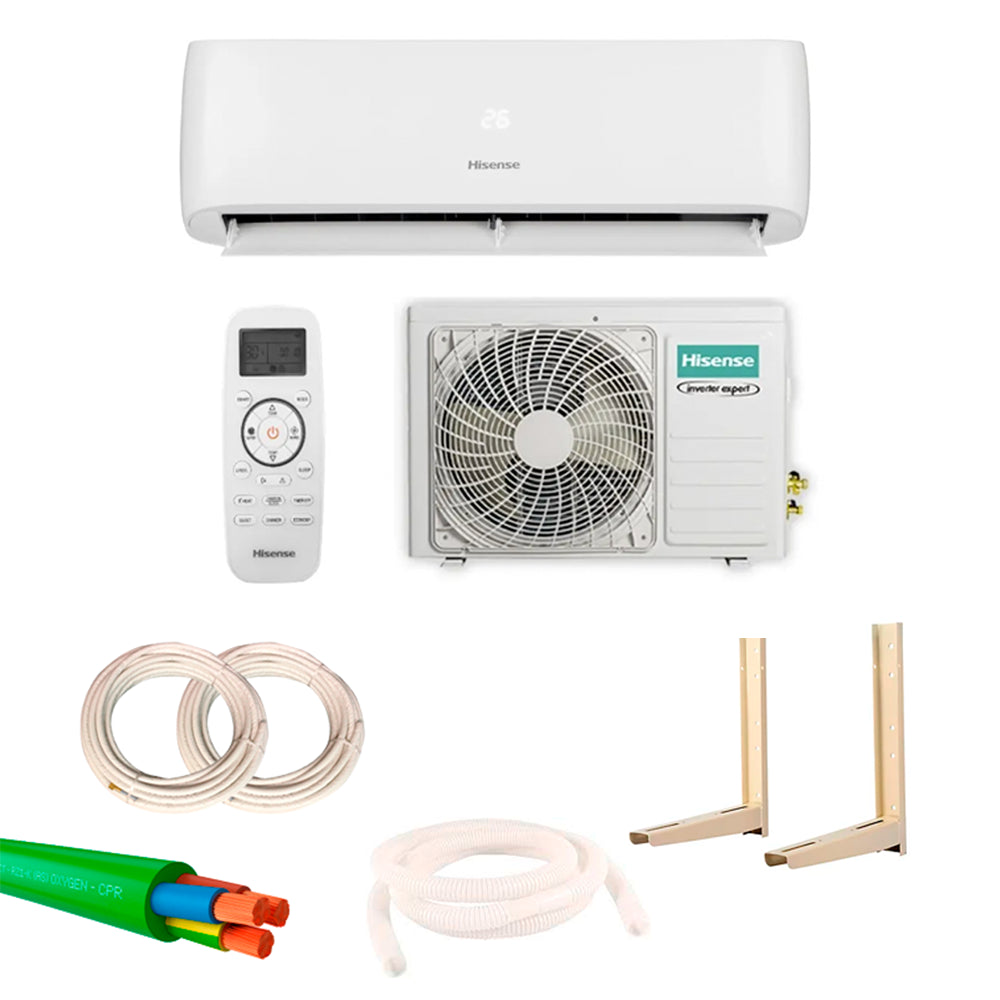 Hisense - Aire acondicionado inverter conjunto split Brissa 35 + Kit instalación