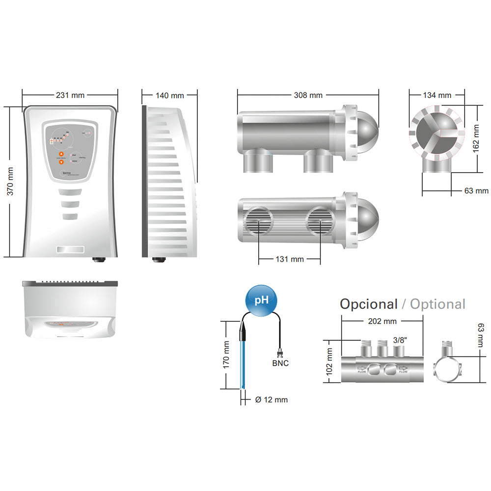 Idegis - Tecno zoutchloreerder met Ph-regeling