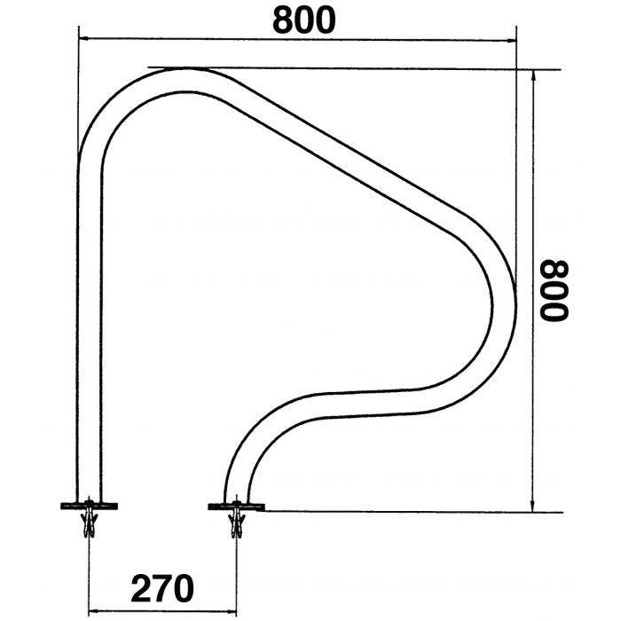 Astralpool - Sortie de pool en acier inoxydable. 800 x 800 mm.