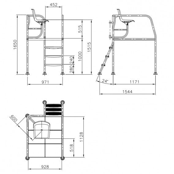 Astralpool - H -1000 sedia di sicurezza multiuso 15674