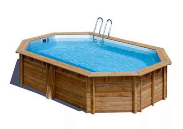 Gre - Piscina de madera Sunbay Vermela 672x472x146