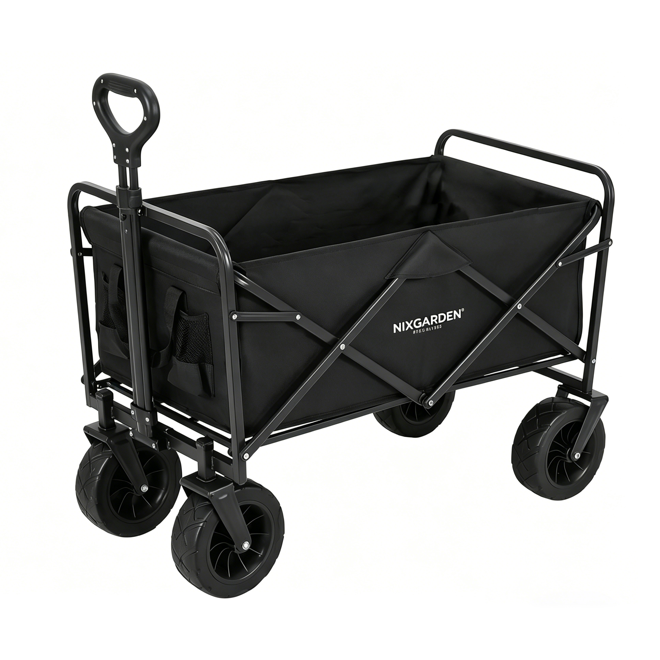 Carro Plegable XXL Estructura Reforzada Ruedas Todoterreno