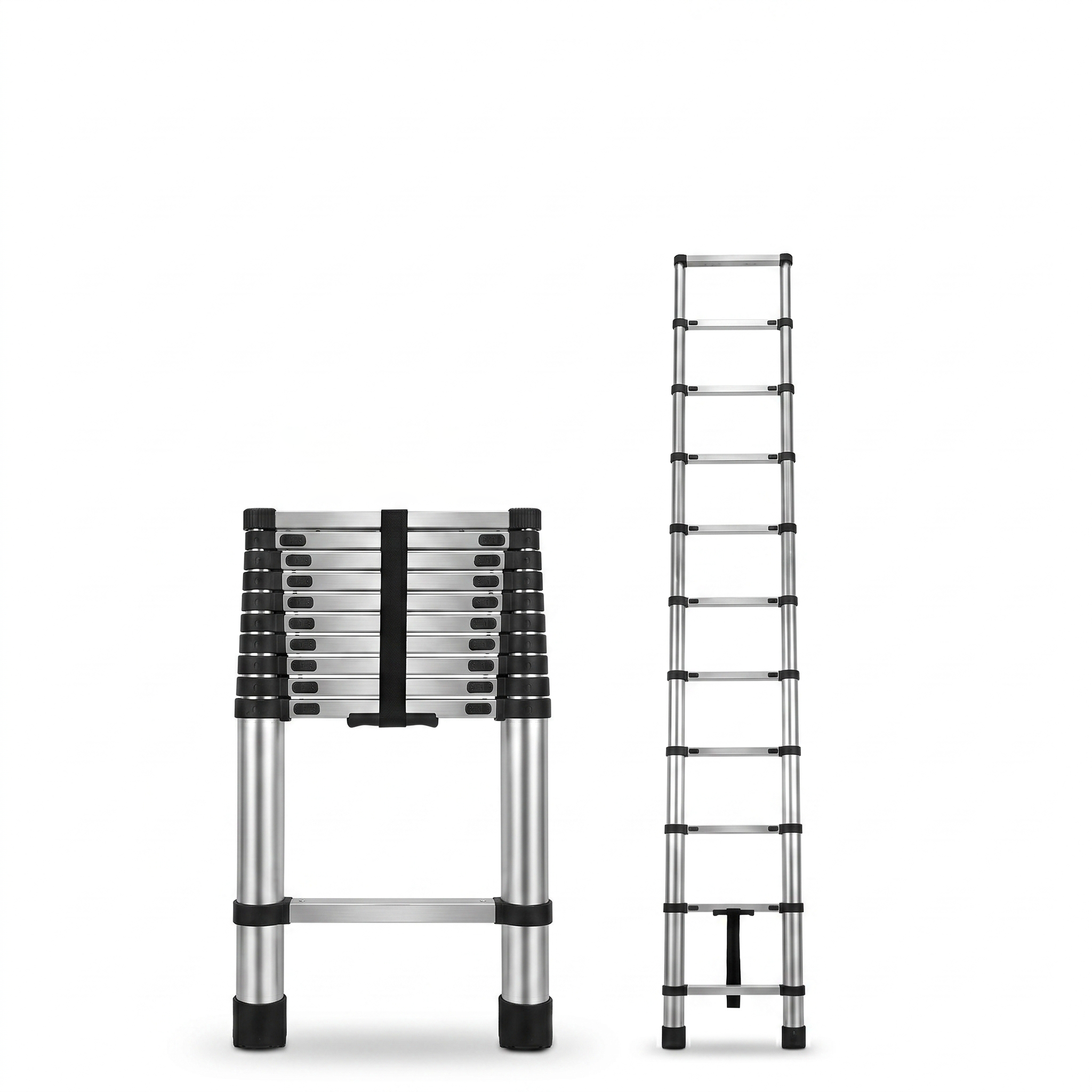 Scala telescopica pieghevole 3,2 m con gradini antiscivolo
