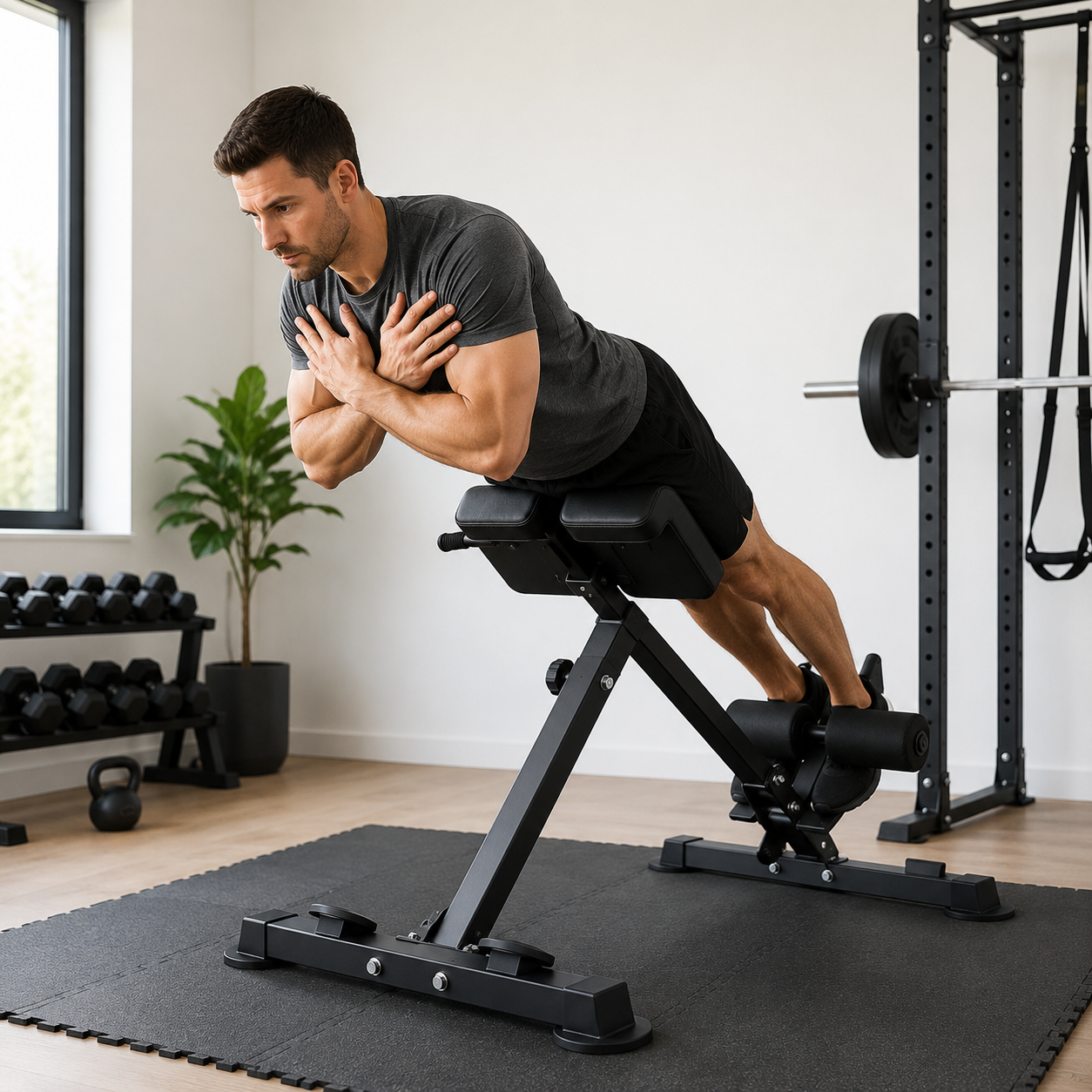Multifunctionele verstelbare hyperextensiebank, Romeinse stoel