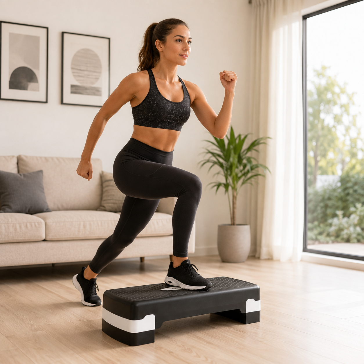 Antislip-aerobicsstep, 67 cm