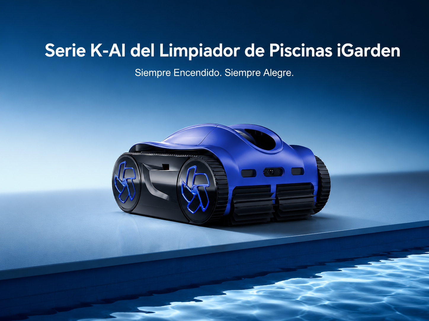 iGarden K-AI 80 zwembadrobot met dubbele AI-camera