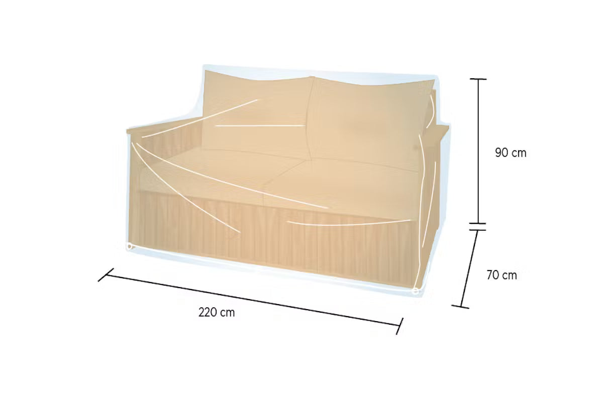 Campingaz - Capa para sofá de 2 lugares (90 × 220 × 70 cm)